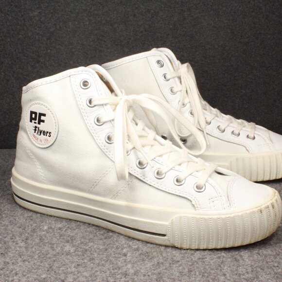 PF Flyers Made In USA Center Hi Top Sneakers Mens Size 7 (6.5) Womens 9 (8.5) - Picture 2 of 13